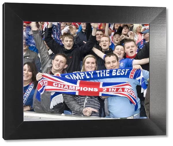 Euphoric Ibrox: Rangers FC Celebrates 2009-2010 SPL Championship Victory
