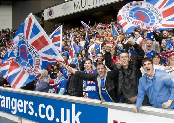 Euphoric Ibrox: Rangers Fans Unite in Triumphant SPL Championship Victory (2009-2010)