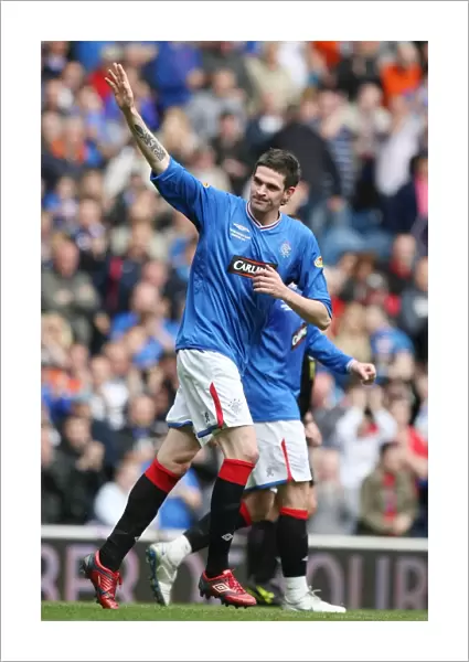 Kyle Lafferty's Double Strike: Securing the SPL Championship Win for Rangers at Ibrox Stadium