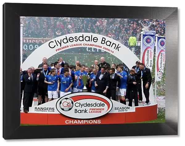 Rangers Football Club: SPL Champions 20XX - Triumphant Moment with the Championship Trophy at Ibrox Stadium