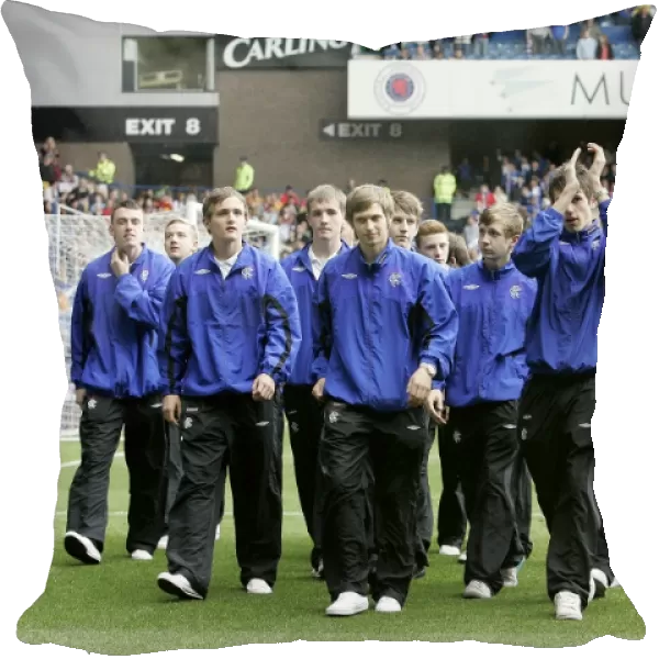Rangers U17s: Triumphant Glasgow Cup Parade at Ibrox Stadium - SPL Champions Celebrate with the Trophy