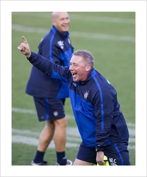 Rangers Football Club: Ally McCoist and Kenny McDowall Celebrate at Sydney Festival of Football 2010 Training