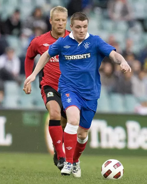 Rangers vs. Blackburn Rovers: John Fleck in Action at Sydney Football Stadium (Sydney Festival of Football 2010)