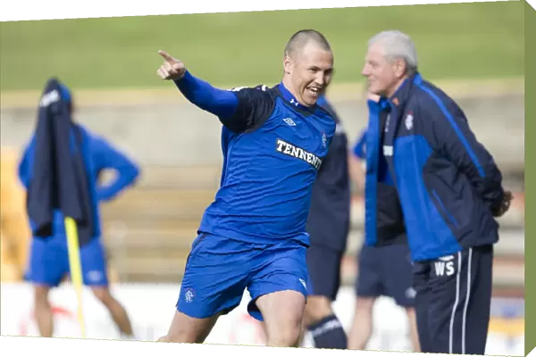 Rangers Football Club: Kenny Miller's Exciting Training Celebration at Sydney Festival of Football 2010