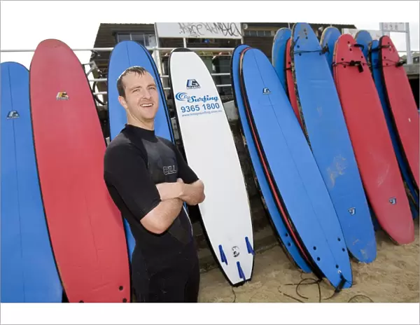 Rangers Andy Webster Rides the Waves at Sydney Festival of Football 2010: An Exclusive Surfing Adventure