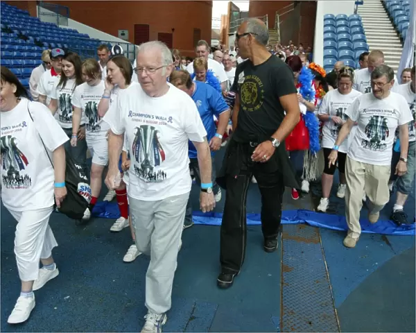 Rangers Football Club: Champions Walk 2010 - United for Charity with Mark Hateley: Fans Charity Walk