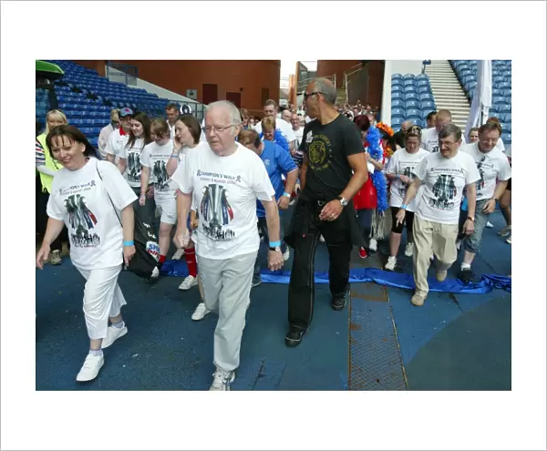 Rangers Football Club: Champions Walk 2010 - United for Charity with Mark Hateley: Fans Charity Walk