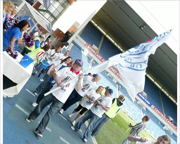 Rangers Football Club: A Sea of Supporters Uniting for Charity - Champions Walk 2010
