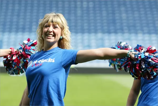 Rangers Football Club: Cheerleaders Bring Joy and Support through Charity Foundation Performance at Champions Walk 2010