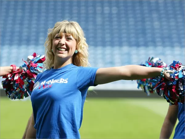 Rangers Football Club: Cheerleaders Bring Joy and Support through Charity Foundation Performance at Champions Walk 2010