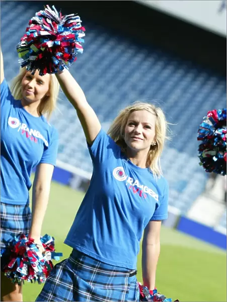Rangers Football Club: Champions Walk 2010 - Cheerleaders Spread Joy and Give Back through Charity Foundation Performance