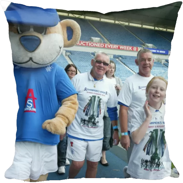 Rangers Football Club: Uniting for Charity - Champions Walk 2010 with Broxi Bear