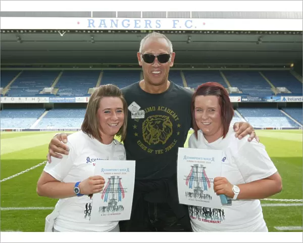 Rangers Football Club: Mark Hateley Honors Fans with Champions Walk 2010 Certificates - A Memorable Moment for Rangers Supporters: Fans Receive Certificates from Mark Hateley