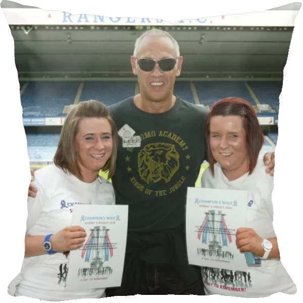 Rangers Football Club: Mark Hateley Honors Fans with Champions Walk 2010 Certificates - A Memorable Moment for Rangers Supporters: Fans Receive Certificates from Mark Hateley