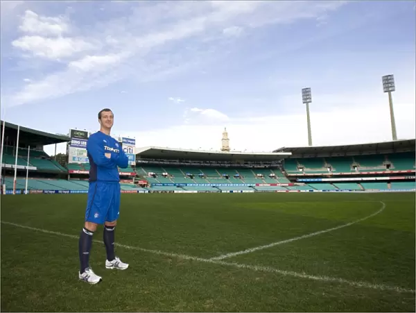 Rangers Andy Webster Unearths Cricket Passion at Sydney Cricket Ground during Festival of Football 2010