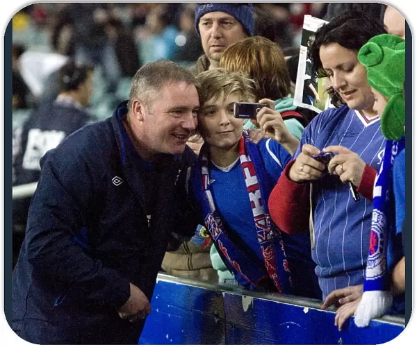 Rangers FC's Ally McCoist Connects with Fans and AEK Athens Supporters at Sydney Festival of Football 2010