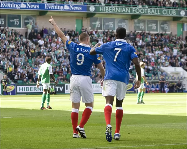 Kenny Miller's Double Strike: Rangers Triumphant 3-0 Victory Over Hibernian in the Scottish Premier League
