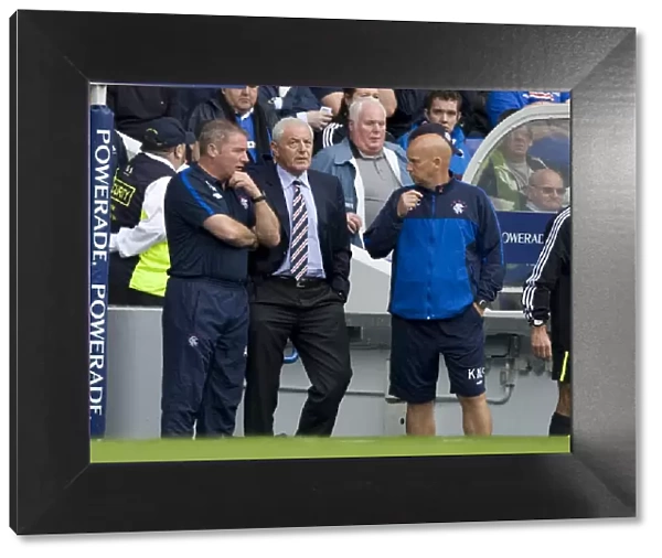 Smith, McCoist, and McDowall: Rangers Triumphant Celebration After 2-1 Scottish Premier League Victory Over St. Johnstone at Ibrox