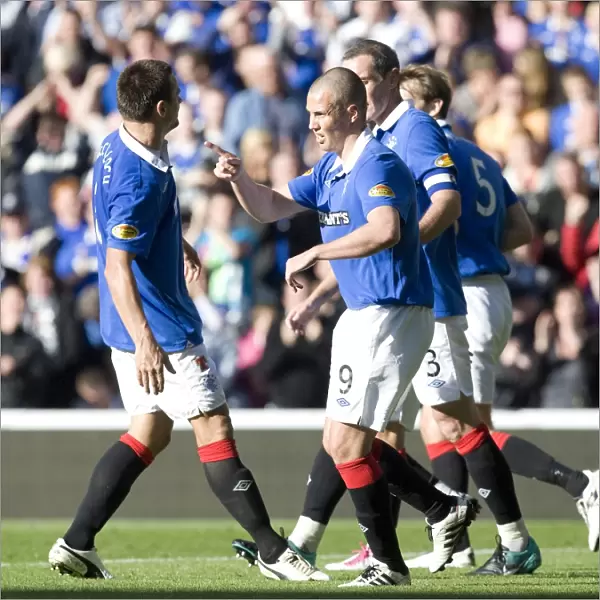 Kenny Miller Scores His Second Goal: Rangers 4-0 Triumph over Dundee United at Ibrox Stadium