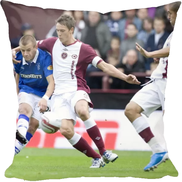 Rangers Vladimir Weiss Chases Victory: Heart of Midlothian vs Rangers, Scottish Premier League Soccer Match at Tynecastle - Weiss Goes for the Winning Goal