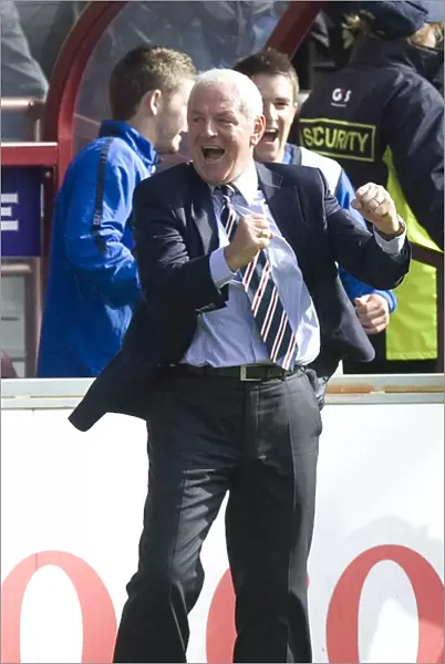 Smith's Triumph: Rangers Manager's Euphoric Moment after Securing a 1-2 Win over Hearts