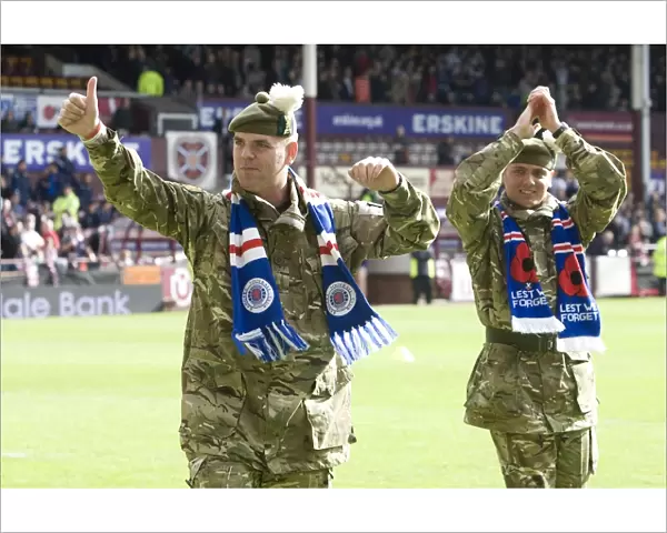 Armed Forces Tribute: Heart of Midlothian vs Rangers - Clydesdale Bank Scottish Premier League (2-1 in Favor of Rangers)
