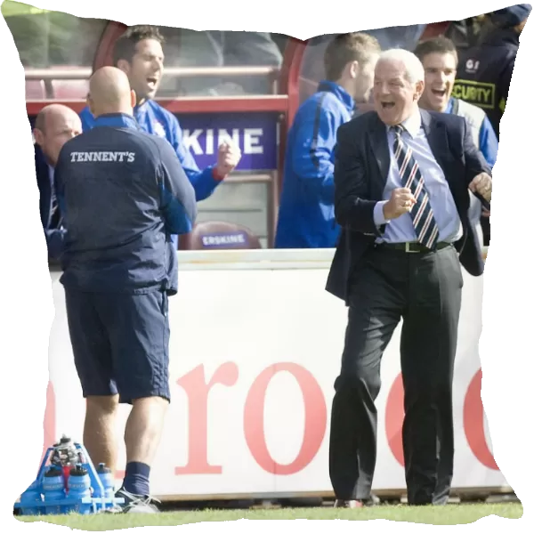 Walter Smith's Triumph: Rangers Manager's Euphoric Celebration After 1-2 Victory Over Hearts