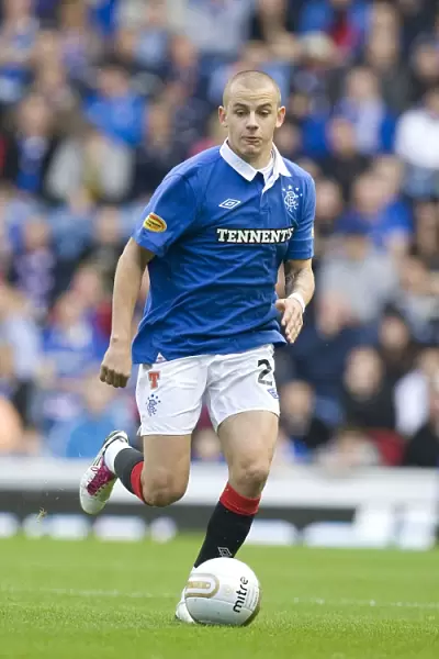 Rangers Vladimir Weiss Scores the Fourth Goal in a 4-1 Victory over Motherwell at Ibrox