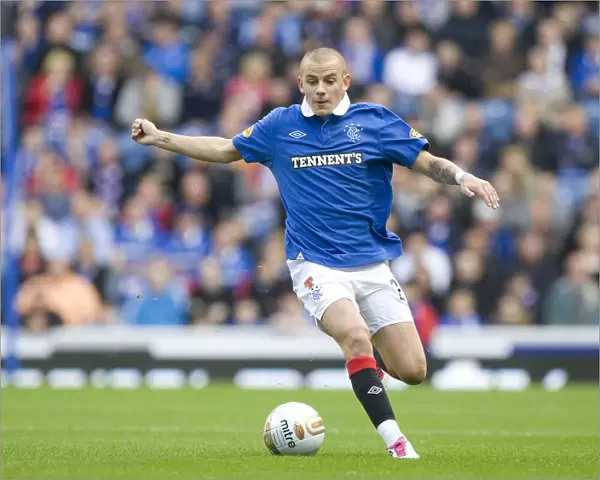 Rangers Vladimir Weiss Scores the Game-Winning Goal in a 4-1 Victory over Motherwell at Ibrox