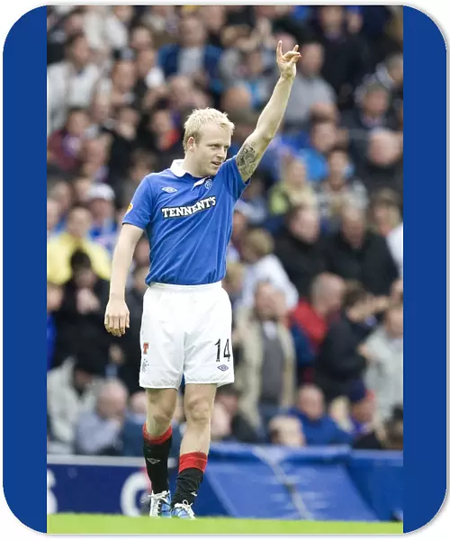Rangers Steven Naismith: Jubilant Goal Scorer in 4-1 Scottish Premier League Victory over Motherwell at Ibrox