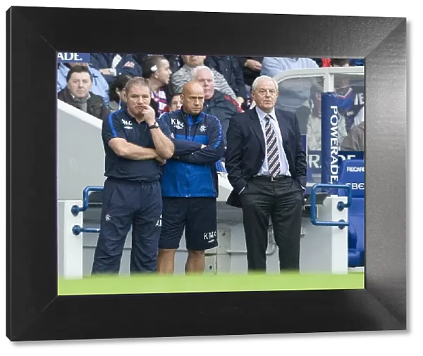 Rangers in Triumph: McCoist, Smith, and McDowall's Jubilant Celebration after 4-1 Victory over Motherwell