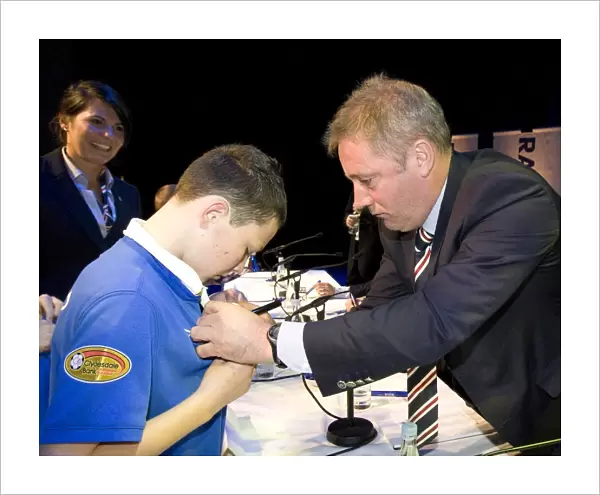 Rangers Football Club: Ally McCoist Engages with Fans at 2010 Junior AGM, SECC
