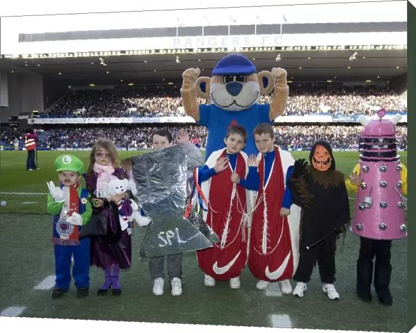 A Spooktacular Halloween Showdown: Rangers vs Inverness Caley Thistle - 1-1 Draw at Ibrox with Rangers Broxi Bear and Fans in Costume