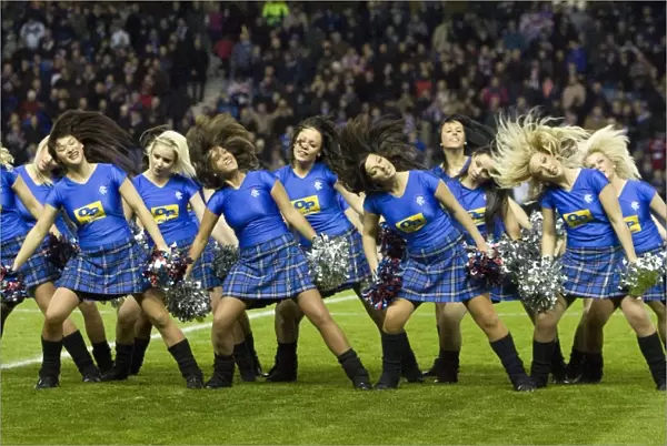 Hibernian's Triumph: Cheerleaders Celebrate 3-0 Over Rangers at Ibrox Stadium