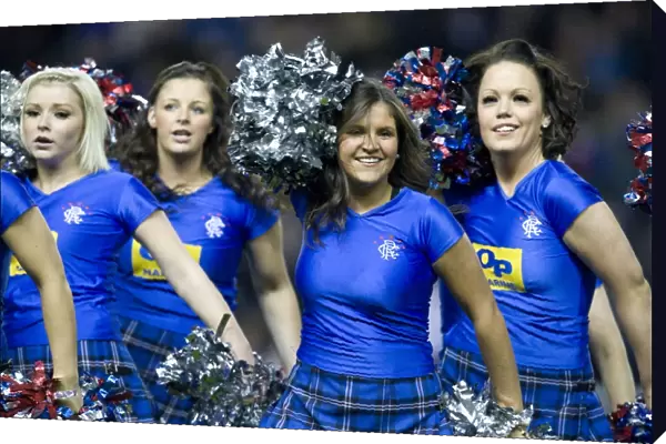 3-0 in Favor of Hibernian: Rangers vs Hibs Clydesdale Bank Scottish Premier League - Cheerleaders at Ibrox Stadium