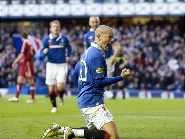 Vladimir Weiss's Euphoric Moment: Rangers 2-0 Aberdeen at Ibrox Stadium, Scottish Premier League