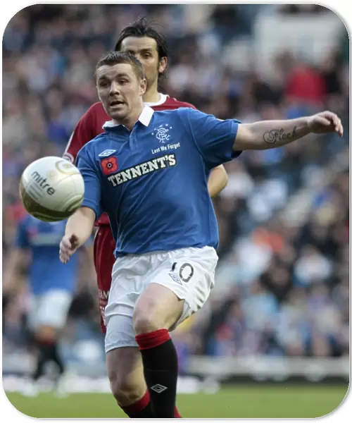 John Fleck in Action: Rangers 2-0 Aberdeen, Clydesdale Bank Scottish Premier League, Ibrox Stadium