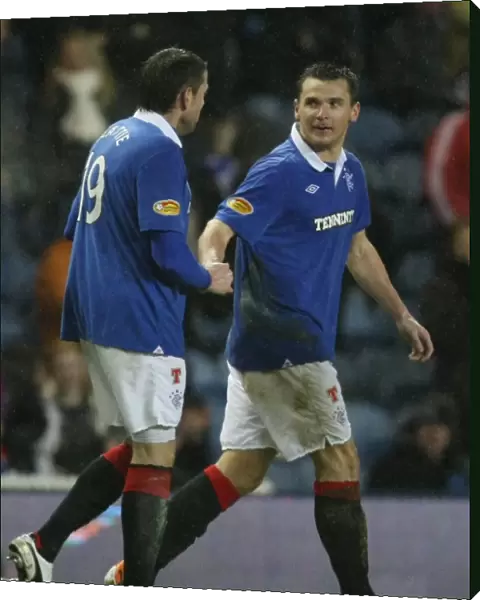 Rangers Triumph: Lee McCulloch and James Beattie's Unforgettable Goal Celebration (3-0 vs. Kilmarnock, Scottish Cup)