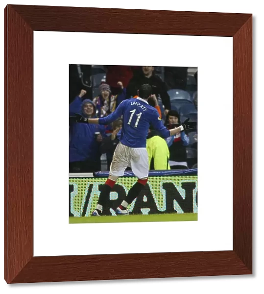 Triumphant Kyle Lafferty: Rangers Euphoric Goal Celebration (Rangers 3-0 Kilmarnock, Scottish Cup Fourth Round, Ibrox)