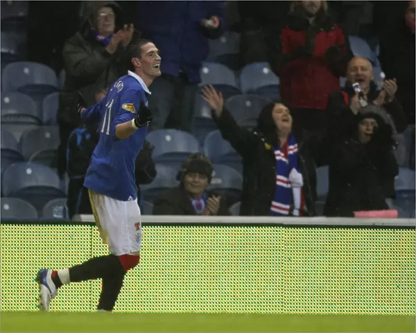 Rangers Kyle Lafferty: 3-0 Goal Celebration vs. Kilmarnock in Scottish Cup Fourth Round at Ibrox