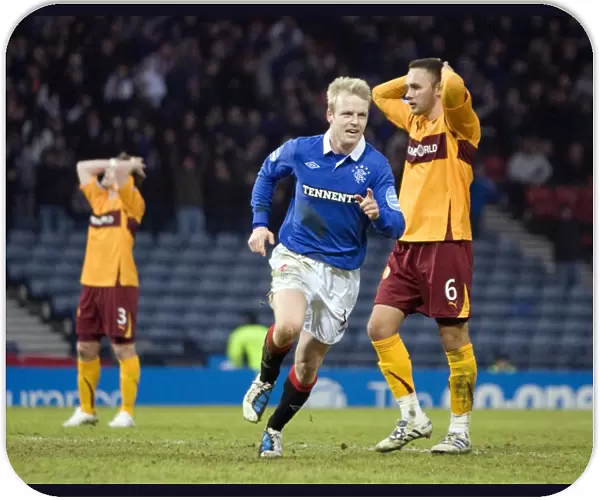 Rangers Football Club: Steven Naismith's Thrilling Winning Goal in the Scottish Cup Semi-Final vs Motherwell at Hampden Park (2-1)