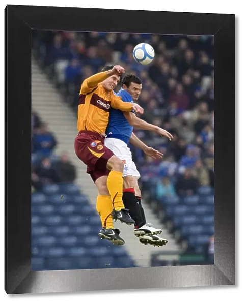 Rangers Lee McCulloch Scores Headed Goal in Co-operative Insurance Cup Semi-Final vs Motherwell (2-1)