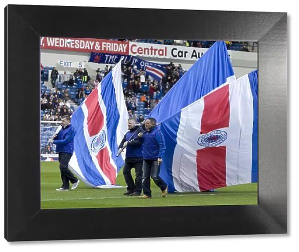 Flag-Bearing Warriors: Rangers Triumphant 4-0 Victory Over Saint Johnstone at Ibrox Stadium