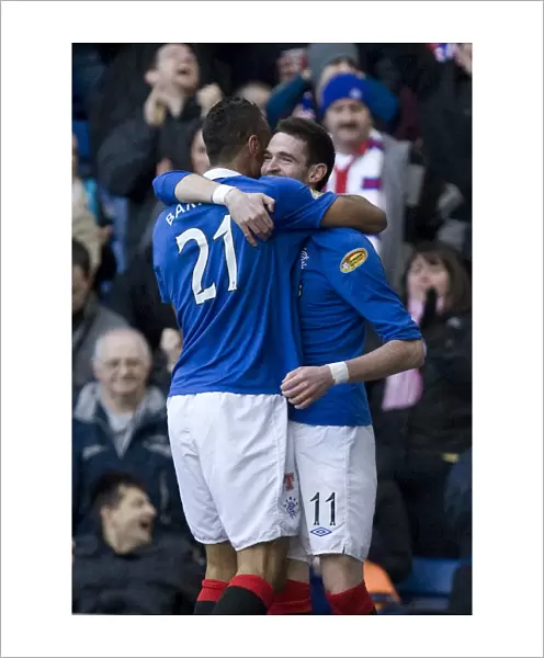 Rangers: Lafferty and Bartley's Goal Celebration - 4-0 Win Over Saint Johnstone at Ibrox (Clydesdale Bank Scottish Premier League)