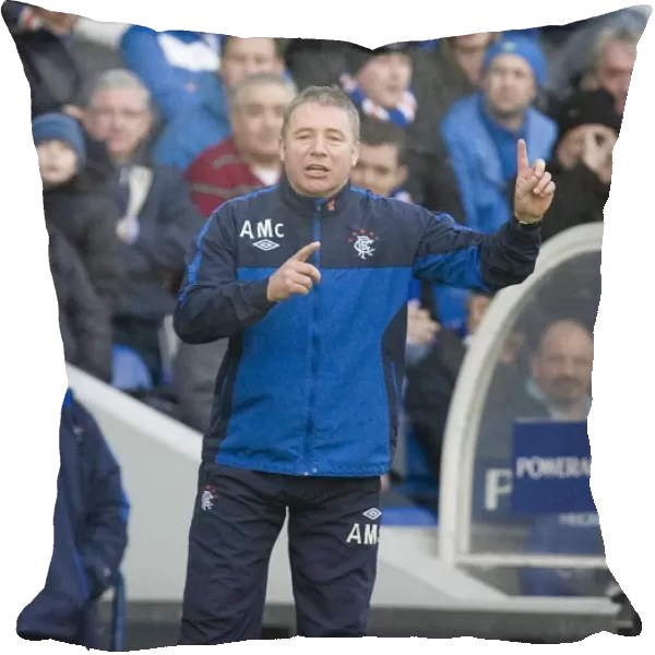 Ally McCoist Fires Up Rangers Players During 4-0 Victory Over Saint Johnstone