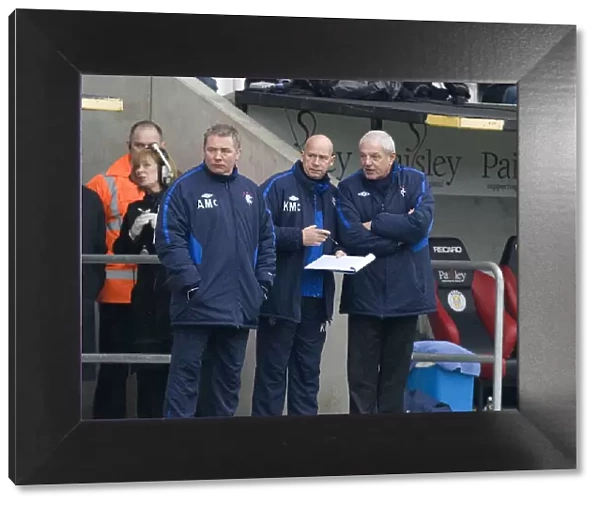 Rangers Triumph: McCoist, McDowall, and Smith Celebrate 1-0 Win Over St. Mirren