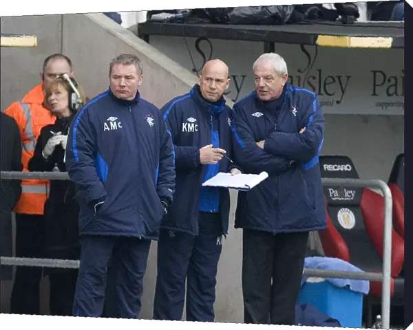 Rangers Triumph: McCoist, McDowall, and Smith Celebrate 1-0 Win Over St. Mirren