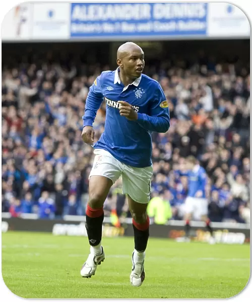 Rangers Diouf Scores Dramatic Winning Goal vs. Kilmarnock (2-1), Clydesdale Bank Scottish Premier League