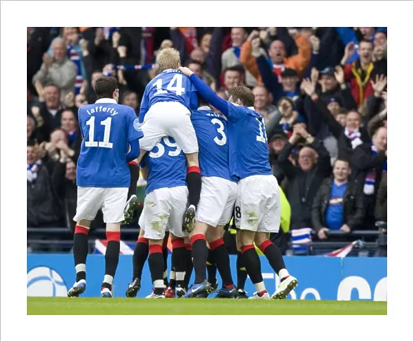 Rangers Football Club: Celebrating Steven Davis's Goal - Co-operative Cup Victory over Celtic at Hampden Park (2011)