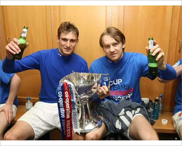 Rangers Football Club: Jelavic and Papac's Co-operative Cup Victory Celebration (2011)